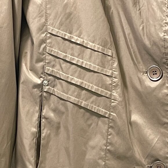 FEN NELLI Lightweight Raincoat/Windbreaker Zip & Button, Khaki - 12 - Picture 5 of 13